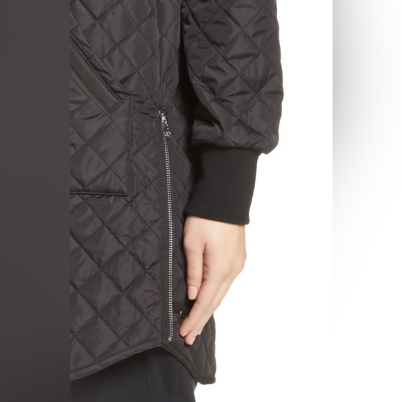 ZELLA Longline Quilted Bomber Jacket | Size M - Picture 4 of 10